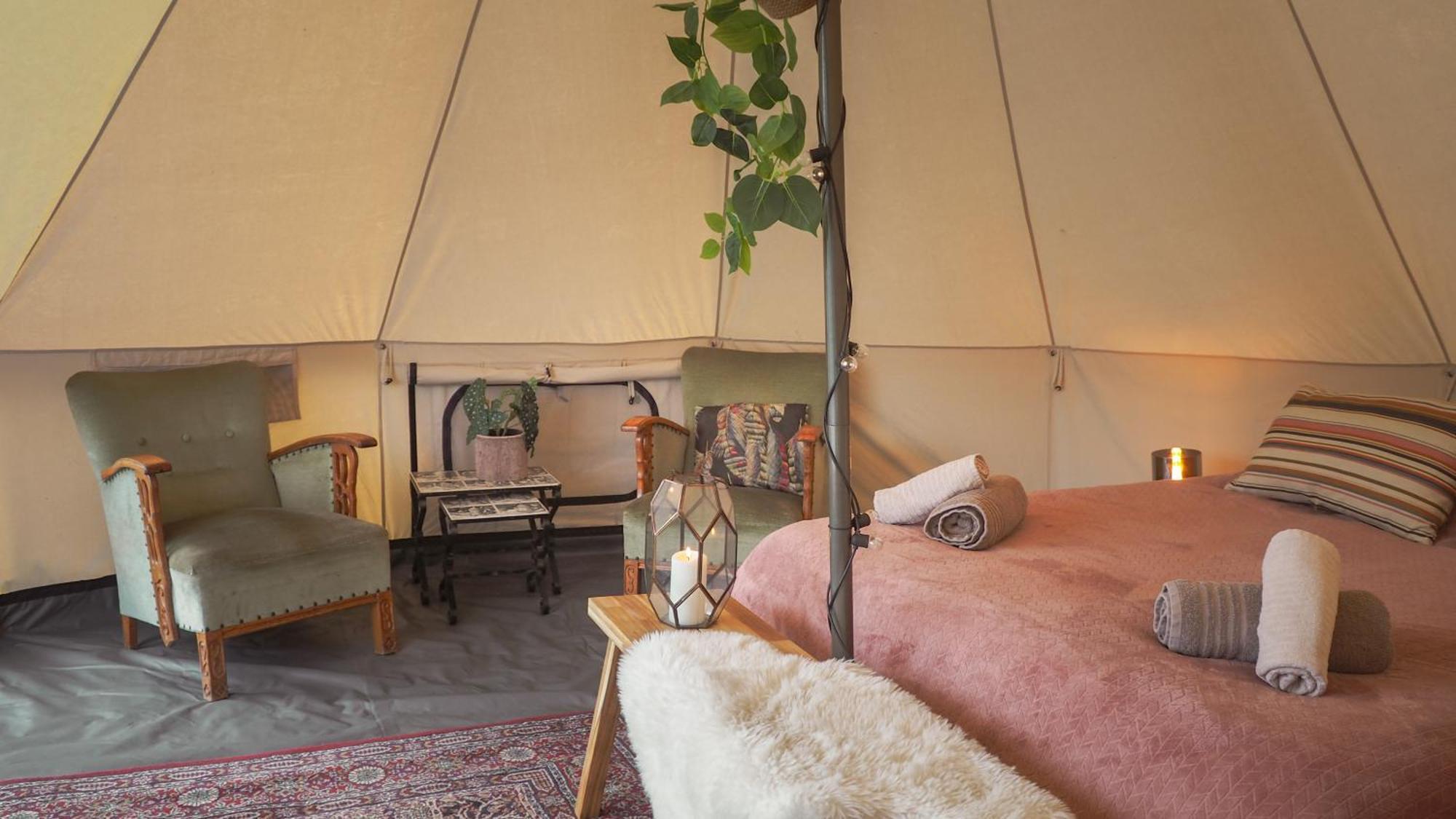 Bell Tent In Een Voedselbos Nederweert-Eind 外观 照片