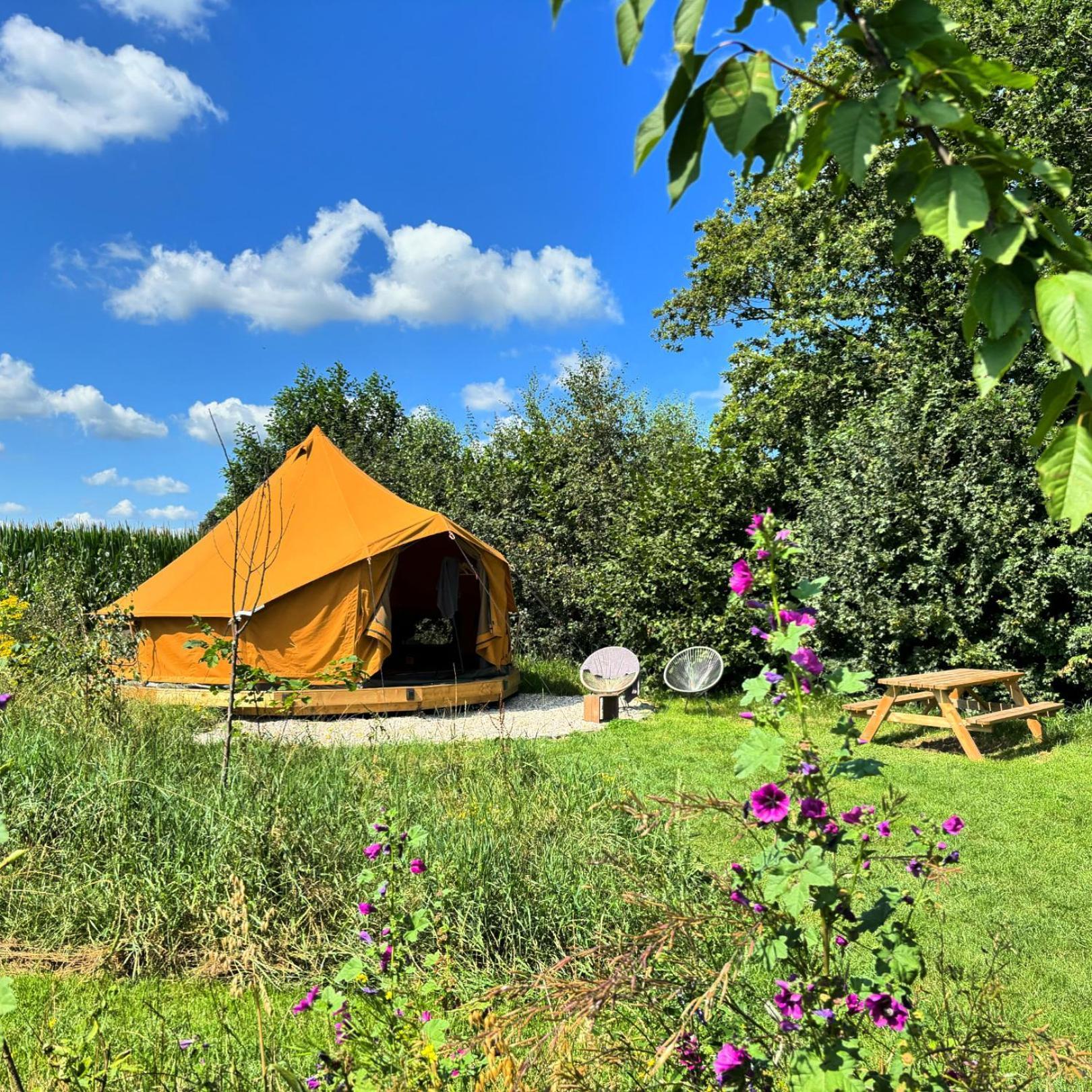 Bell Tent In Een Voedselbos Nederweert-Eind 外观 照片